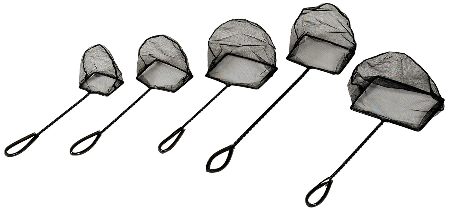 Hagen Fiskenet grovmasket 20 cm 40 cm skaft Sort